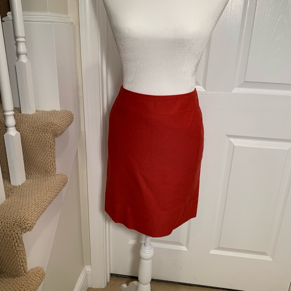 EUC Tuleh tomato red skirt.